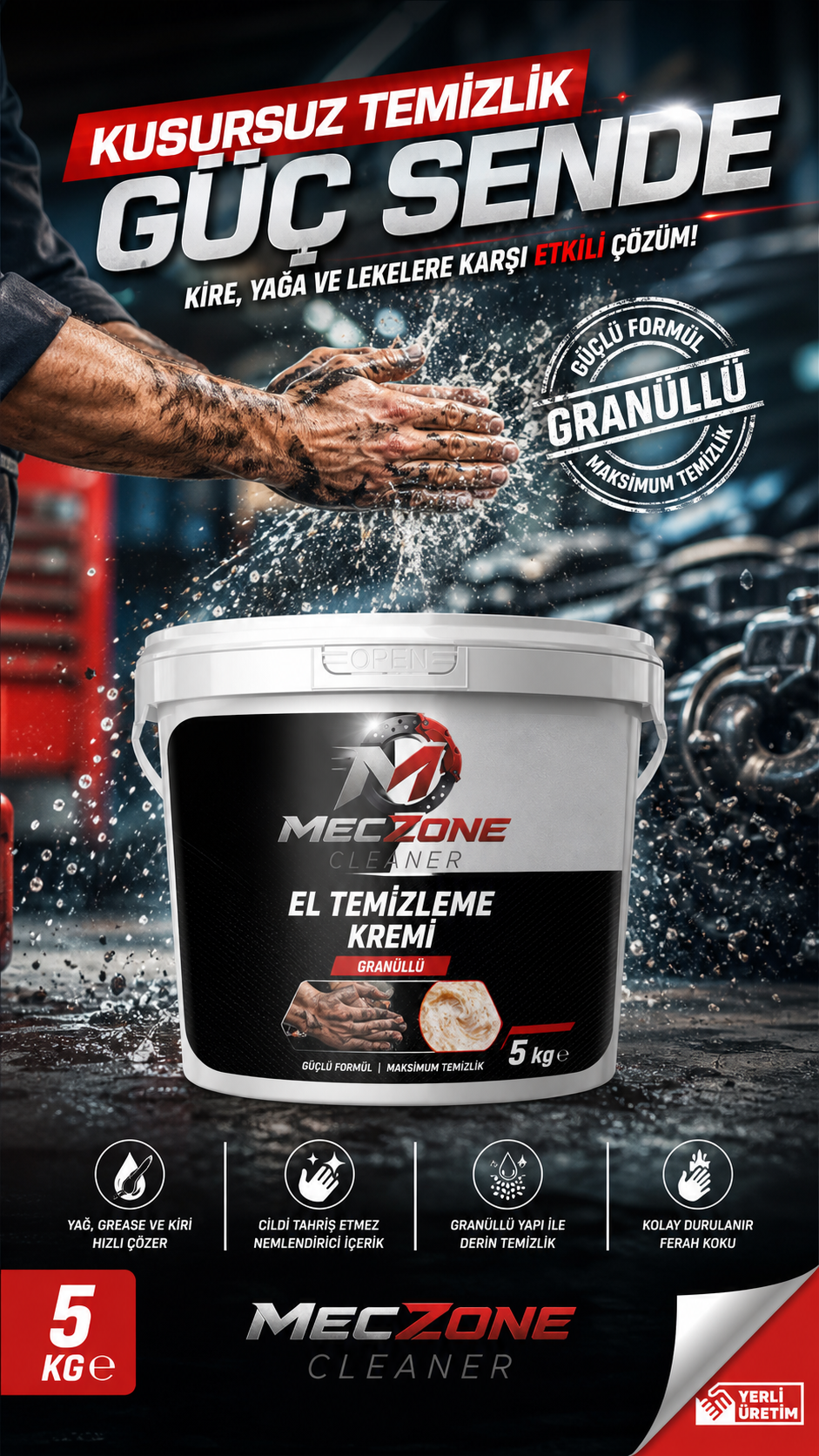 Granüllü El Temizleme Kremi
